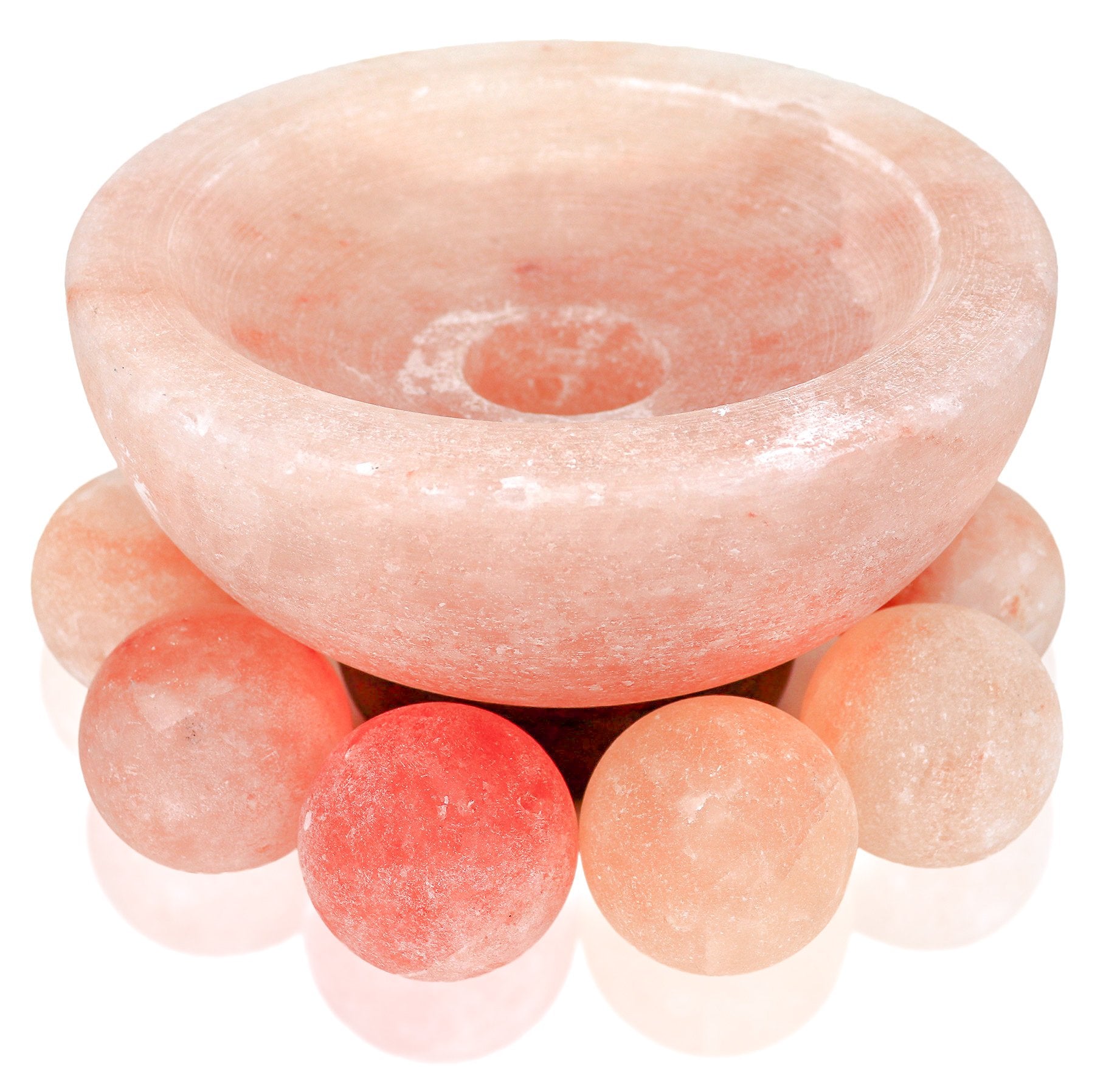 Himalayan Spa 7" Wide Base Abundance Bowl w/ 6 Massage Balls - Himalayan Secrets™