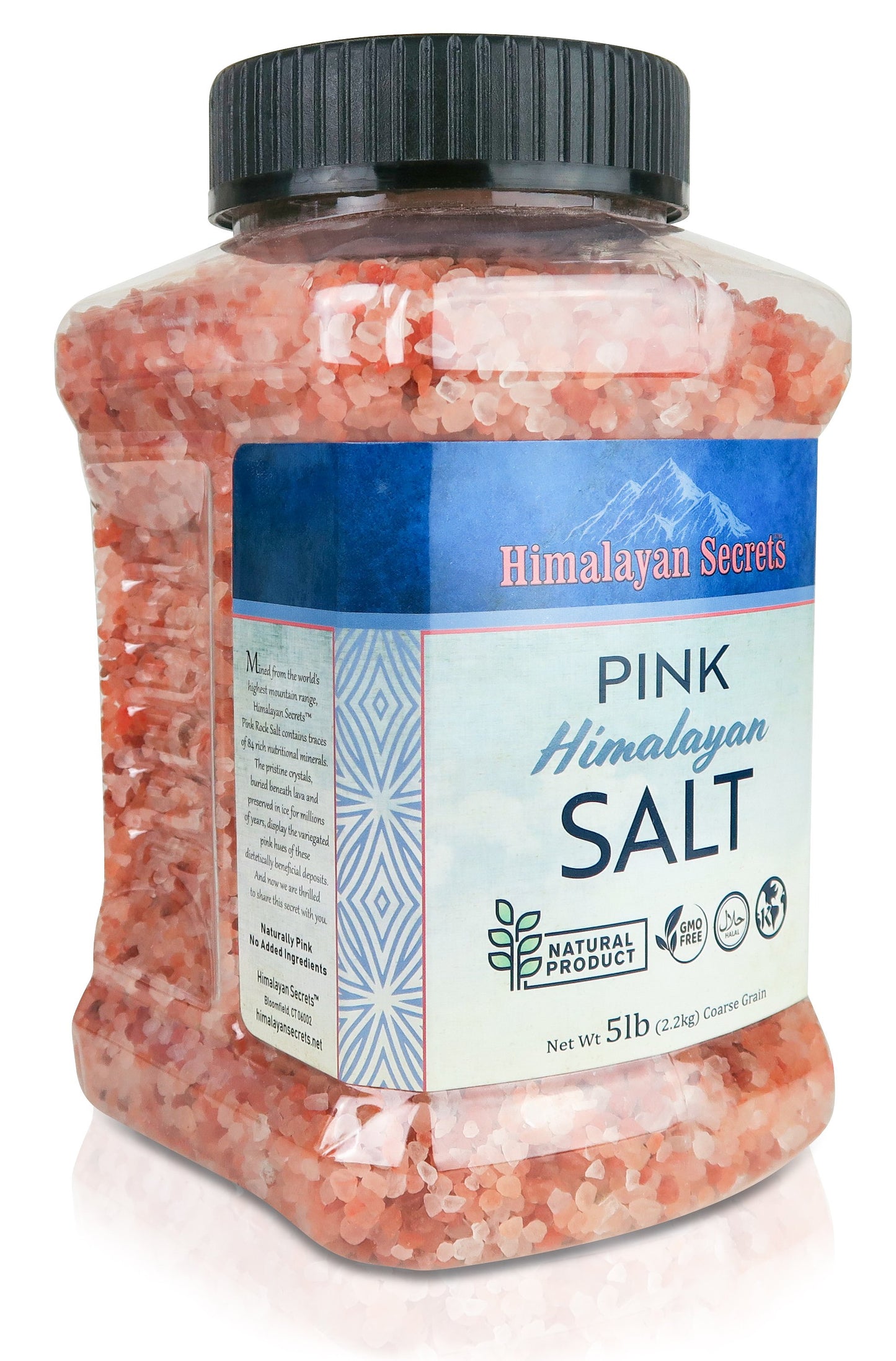 5 LB Himalayan Pink Salt Coarse Jar (2-3mm) - Himalayan Secrets™