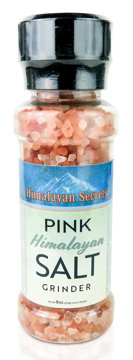 8 oz Himalayan Pink Salt Coarse Grinder - Himalayan Secrets™