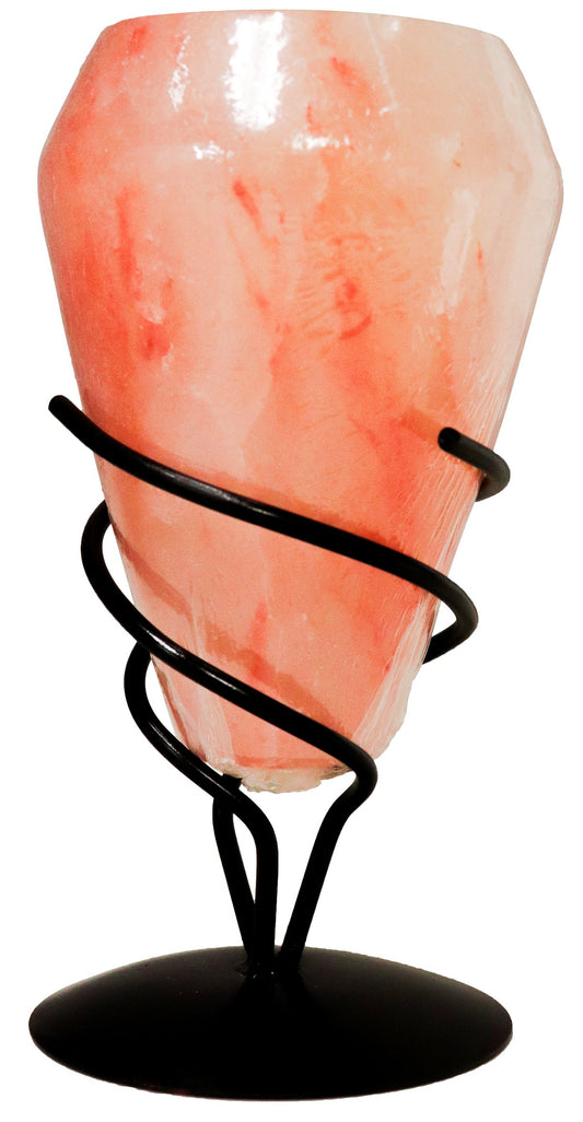 Himalayan Salt Cone Tealight w/ Metal Stand - Himalayan Secrets™