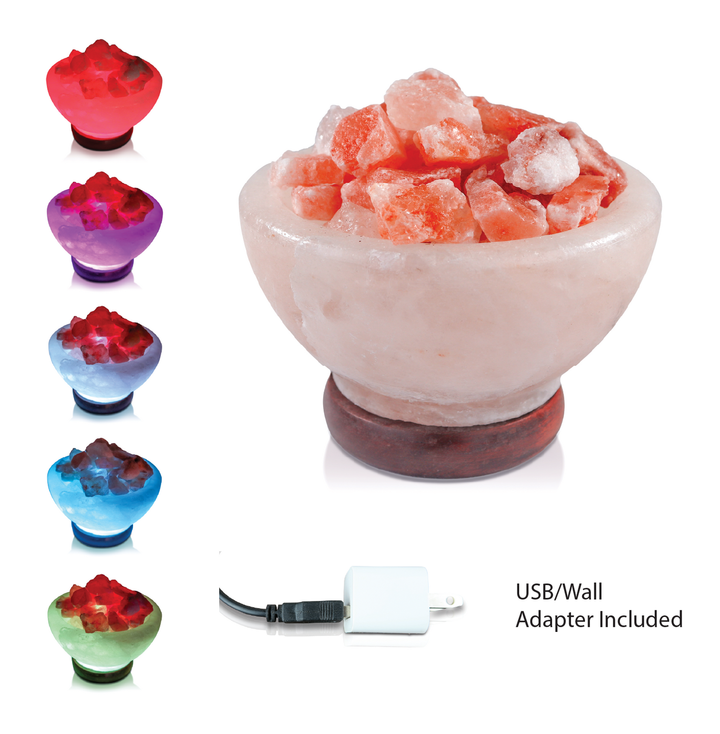 Himalayan Firebowl LED Color Changing Salt Lamp