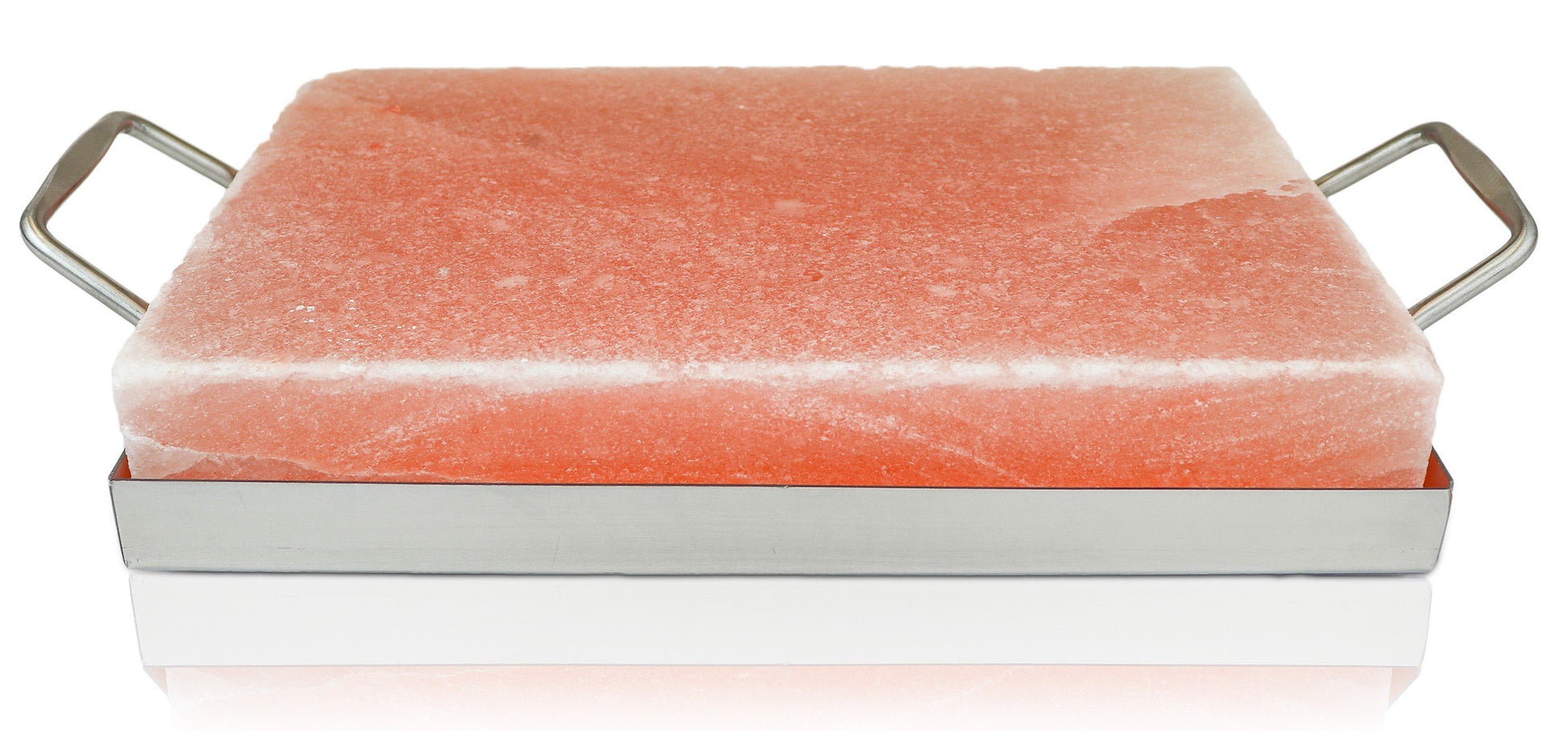 Himalayan Salt Cooking Block 12" x 8" x 2" With Stainless Steel Holder - Himalayan Secrets™