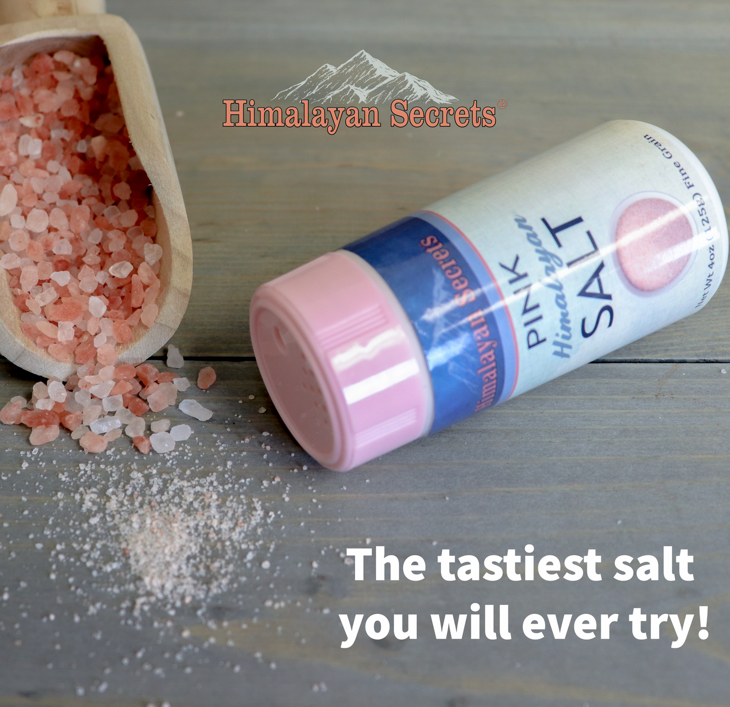 4 oz Himalayan Pink Salt Fine Shaker - Himalayan Secrets™