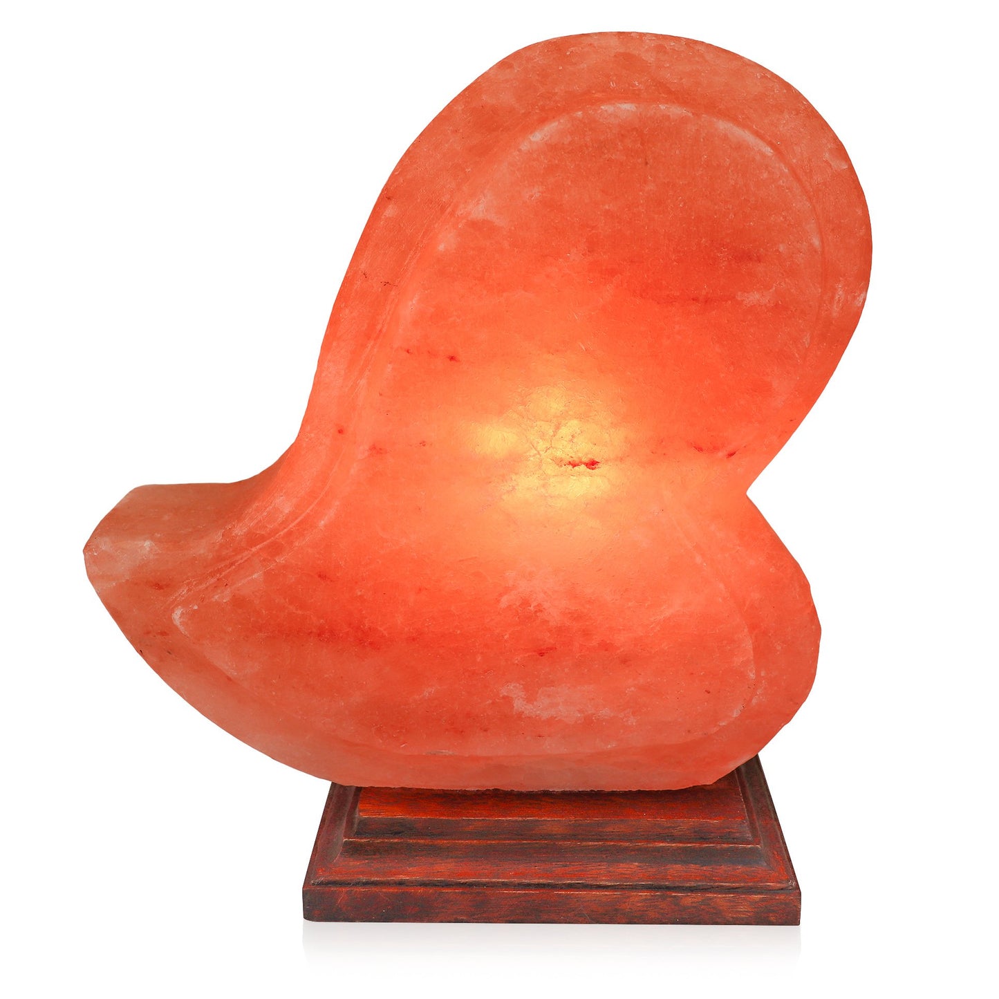 Himalayan Salt Heart Shape Lamp 8" - Himalayan Secrets™