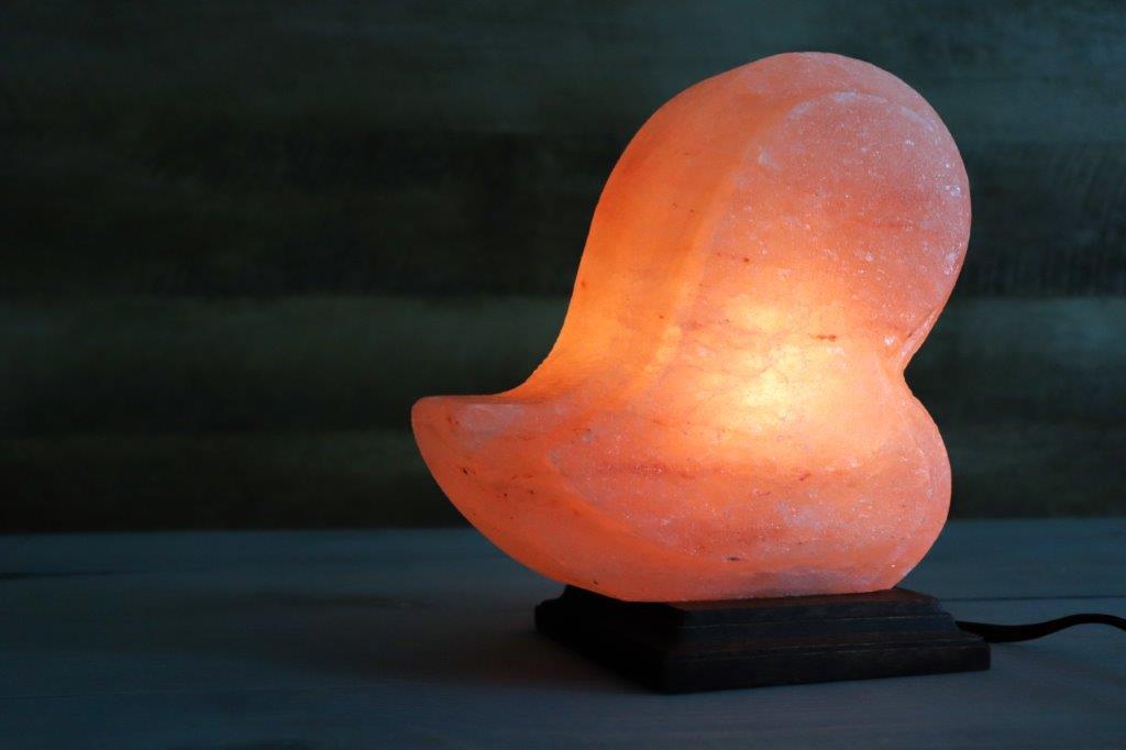 Himalayan Salt Heart Shape Lamp 8" - Himalayan Secrets™