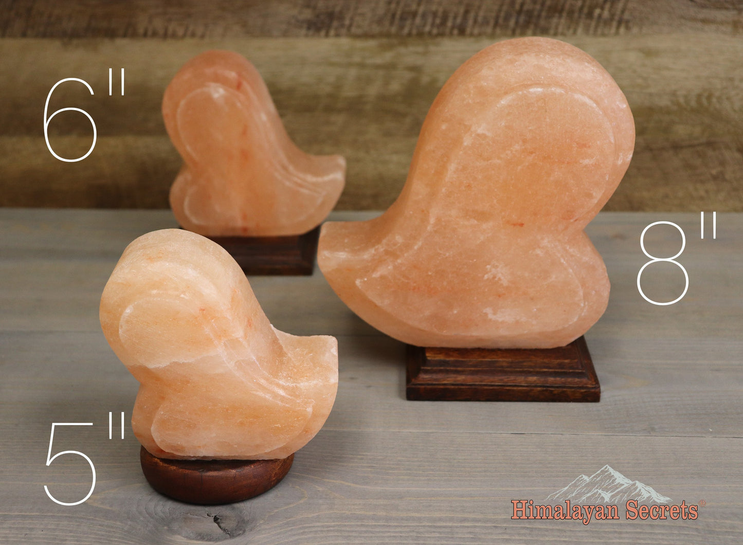 Himalayan Salt Heart Shape Lamp 8" - Himalayan Secrets™