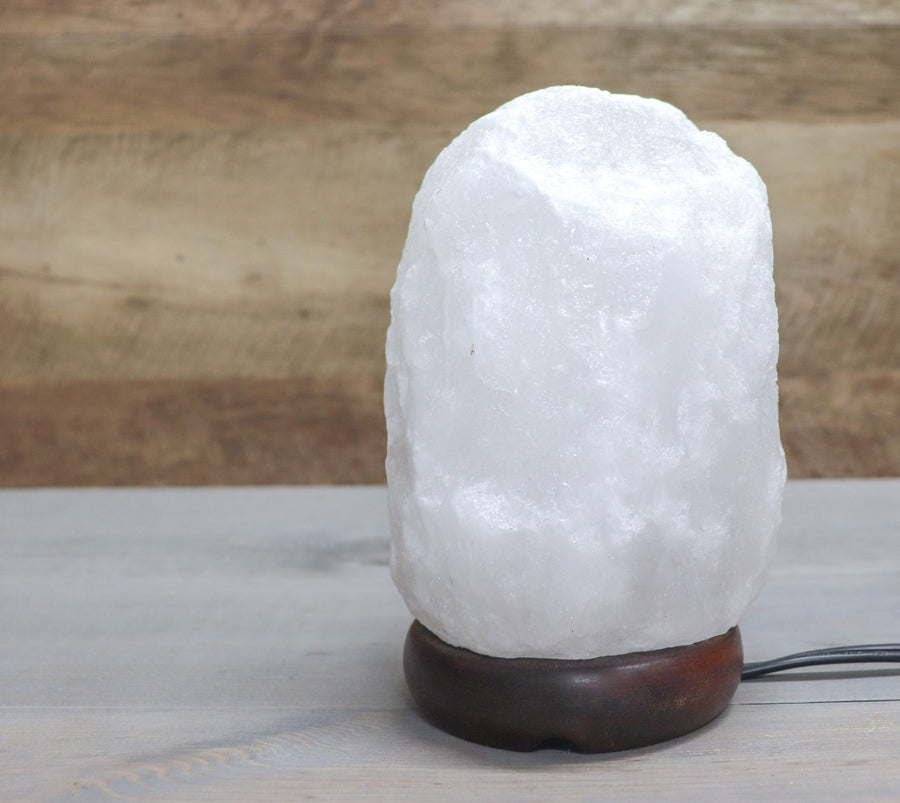 Natural White Himalayan Salt Lamp 5-8 Lbs